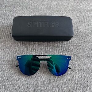 Spitfire Blue Green Reflective Sunglasses